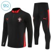 Portugal Niño Sudadera De Entrenamiento 2025-26 Cuarto-Cremallera Negra